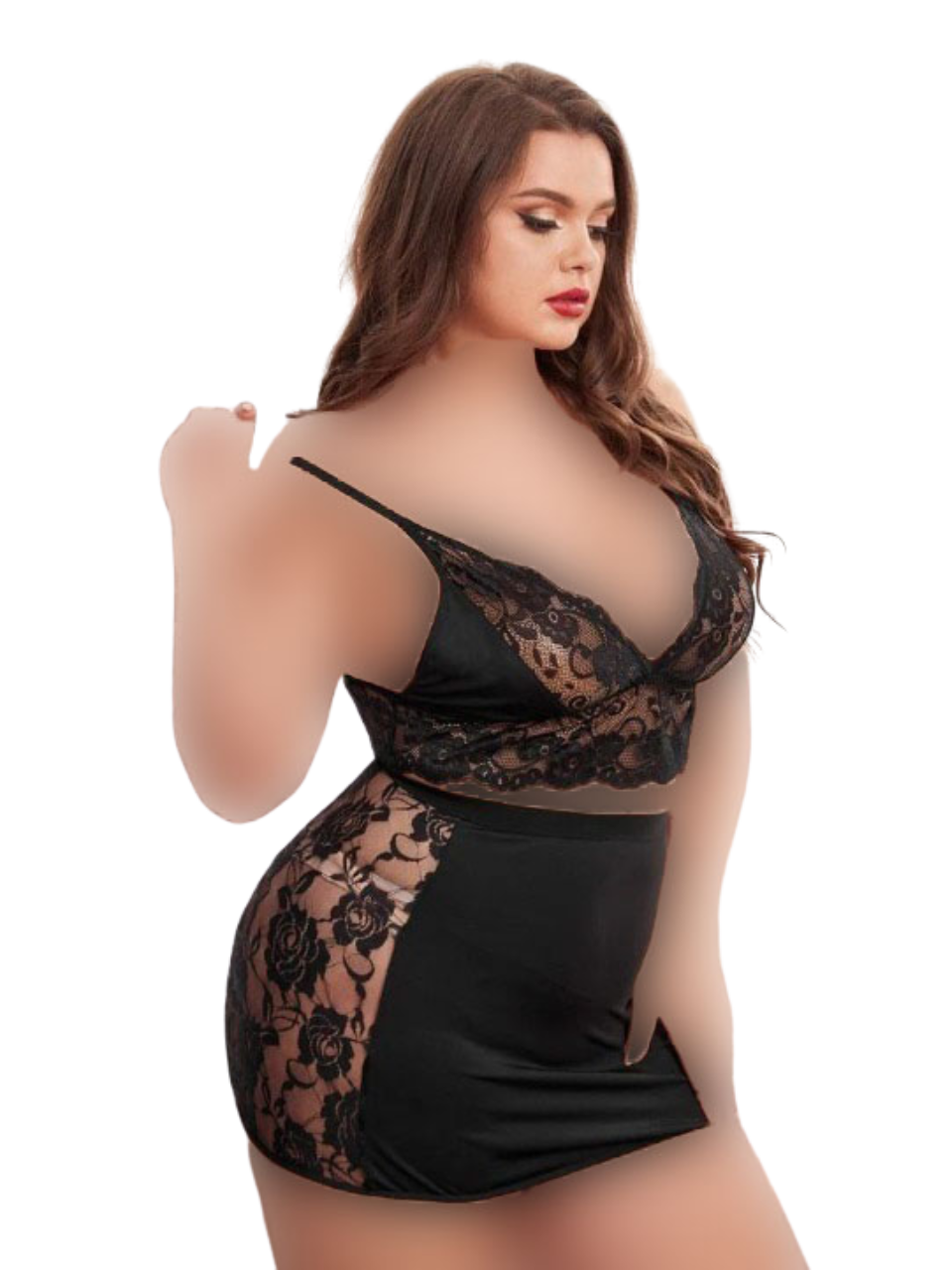 طقم ميني جيب اسود (2)