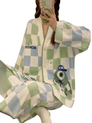 بجامة وان سايز شيك 4071