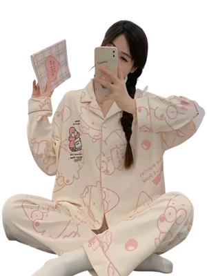 بيجامة استايل كوري 4058