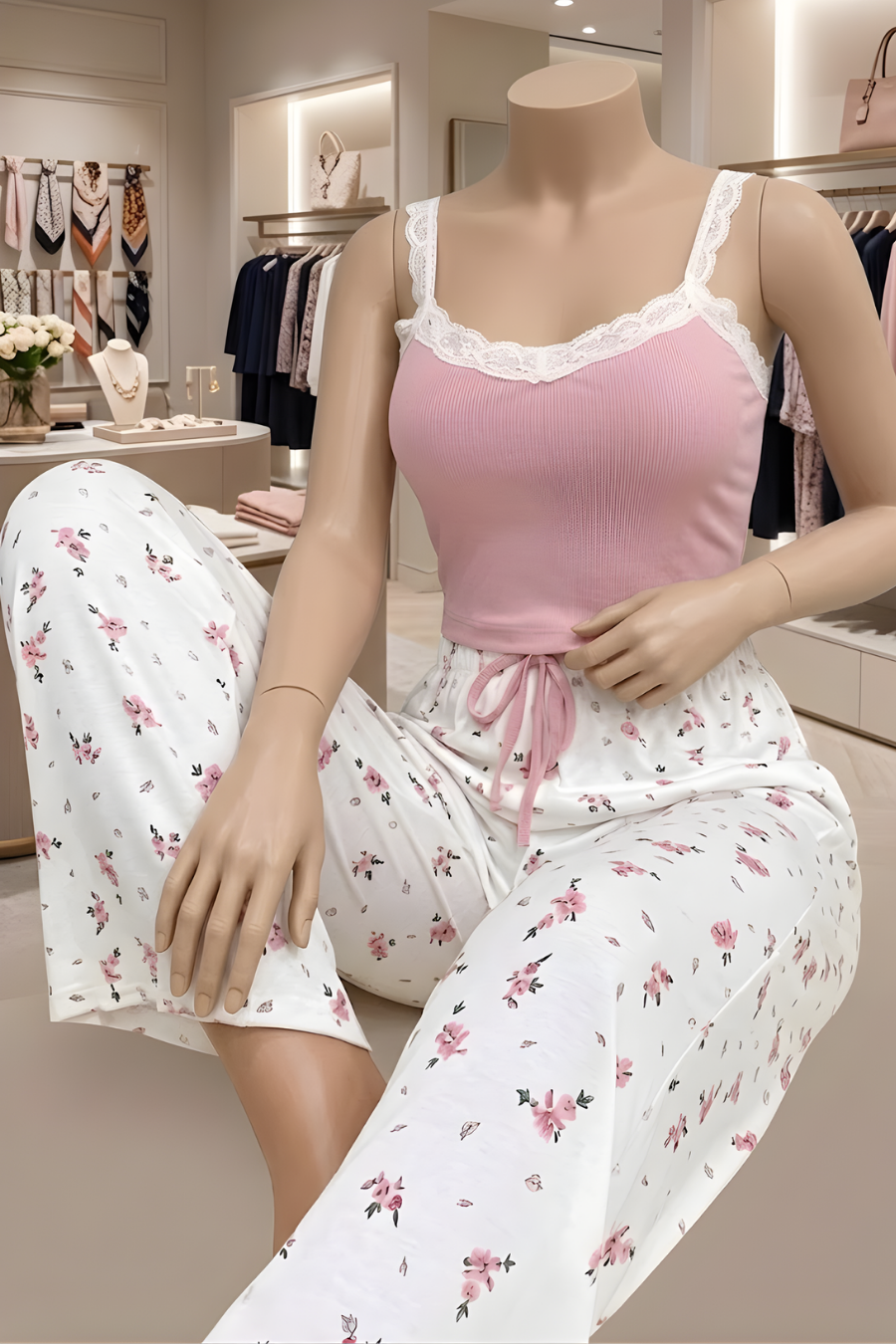 بجاما بينك فري سايز 1010