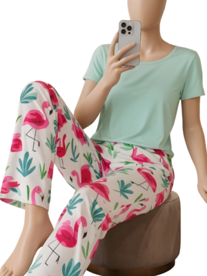 بيجامة فري سايز فلامنجو