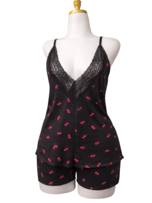 سيت شورت قطن بدانتيل بيج سايز